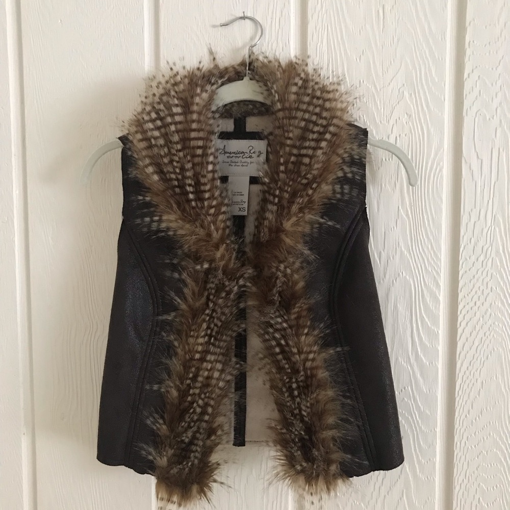 American Rag Cie Faux Leather Vest